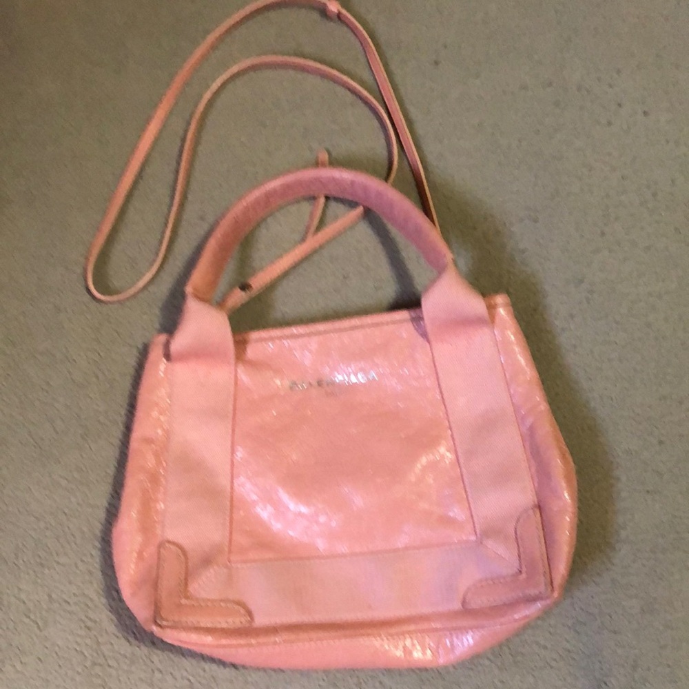 TODAY ONLY:BALENCIAGA Pink Peach Handbag and Crossbody bag - dirt on corners